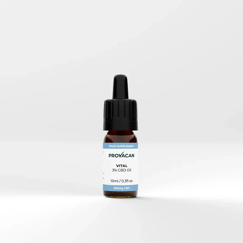 Bottle of Provacan Vital 3% CBD Oil