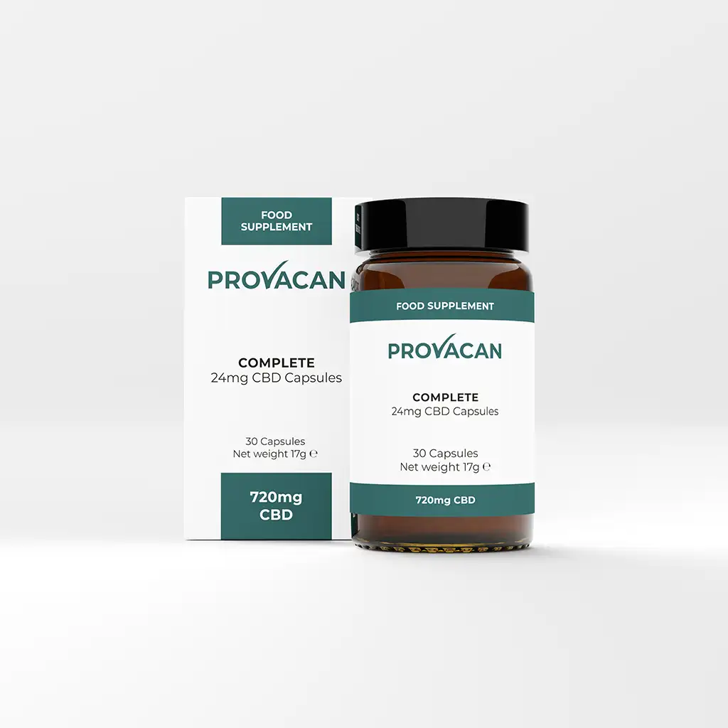 Provacan Complete CBD Capsules | 24mg CBD per capsule, 30 Pack