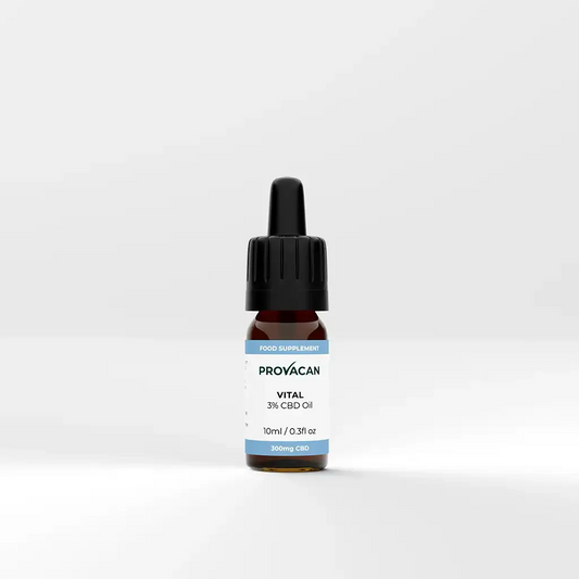 Bottle of Provacan Vital 3% CBD Oil